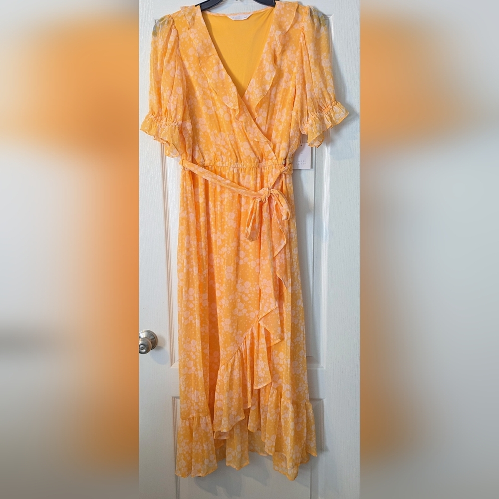 Floral Yellow Women's Dress